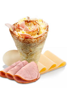 Ham and cheese crepe - Eight Turn