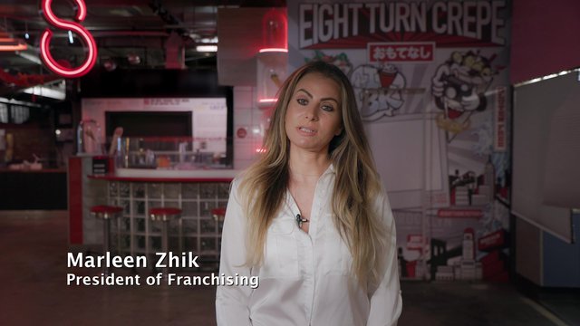 View Eight Turn Crepe Franchise Video