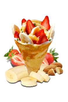Strawberry Banana Crepe