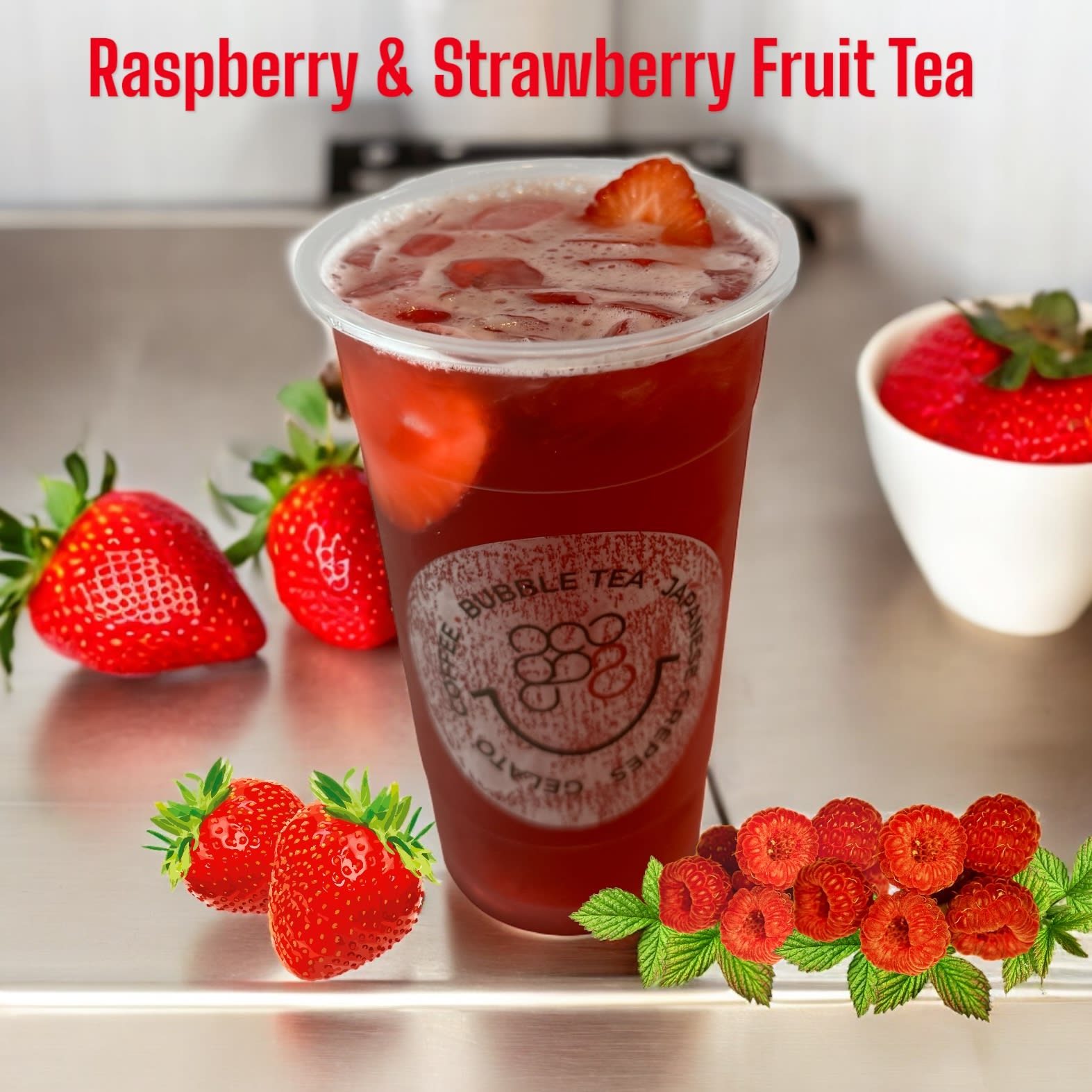Raspberry & Strawberry Fruit Tea.