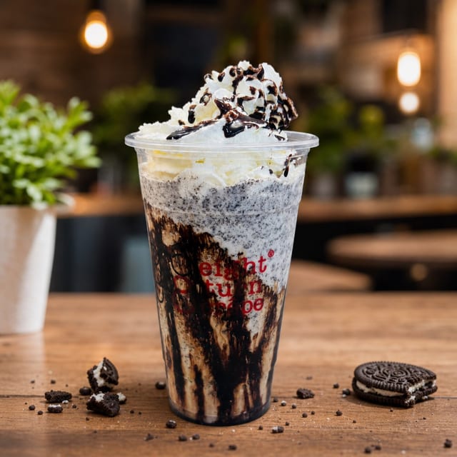Cookies & Cream Frappe.
