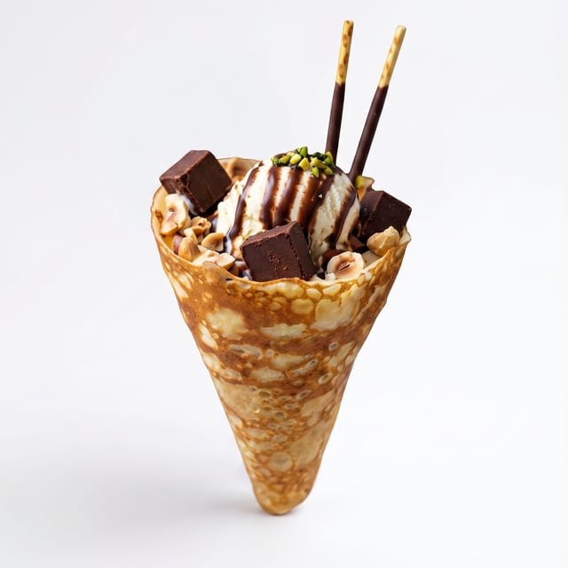 Chocolate Nut Party Crêpe.