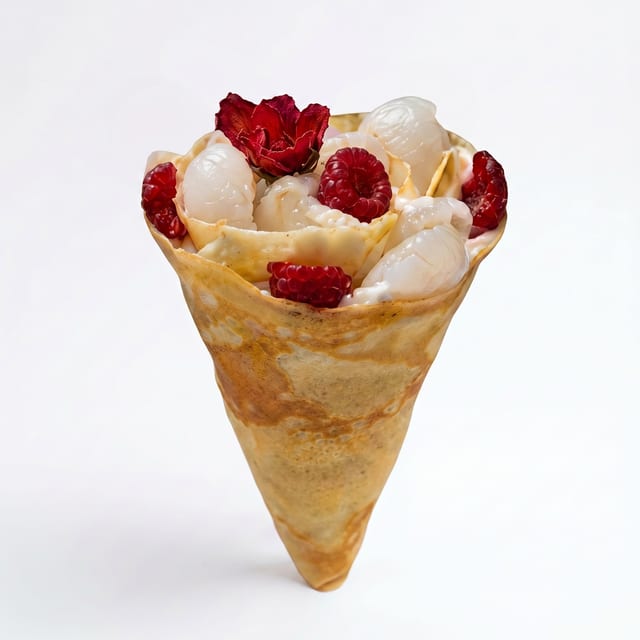 Lychee Valentine Crêpe.