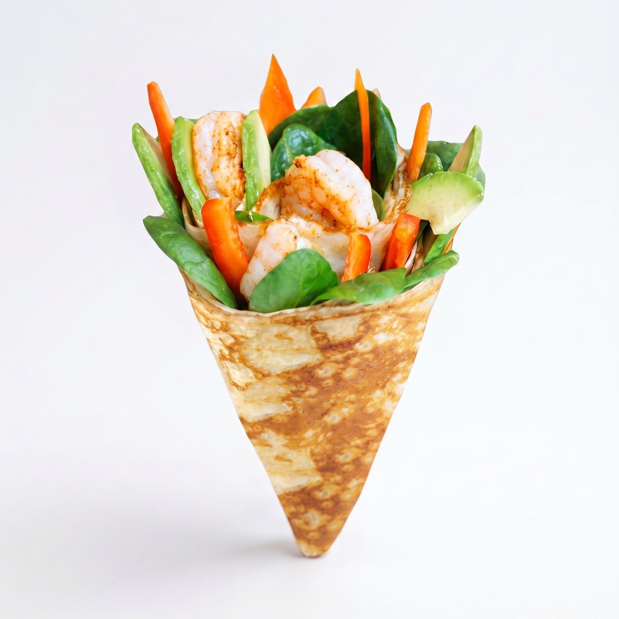 Shrimp Avocado Crêpe.