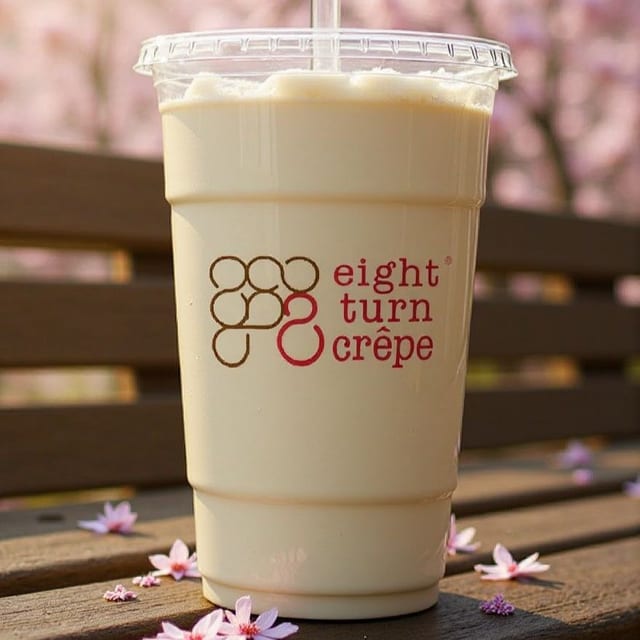 Strawberry Sakura Milkshake.