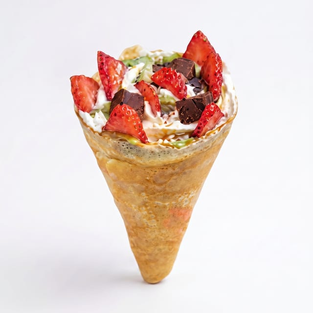 Matcha Stripe Chocolate Crêpe.