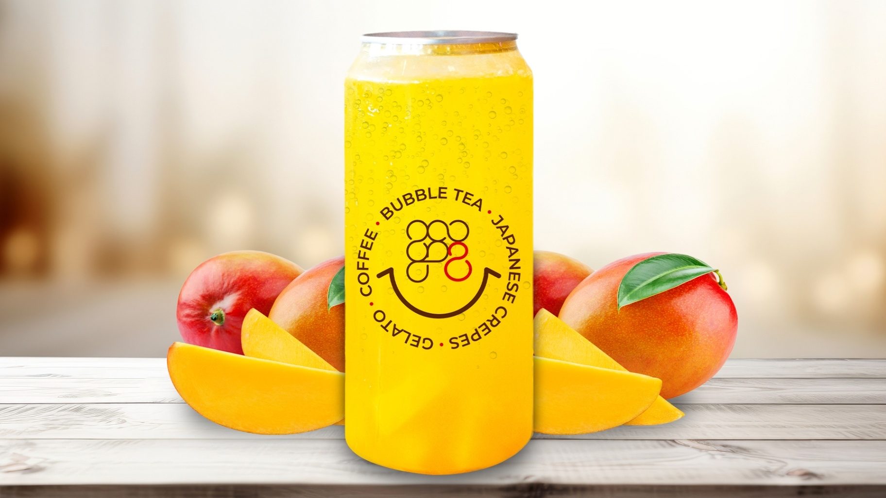 Mango Sparkling Fruit Juice.