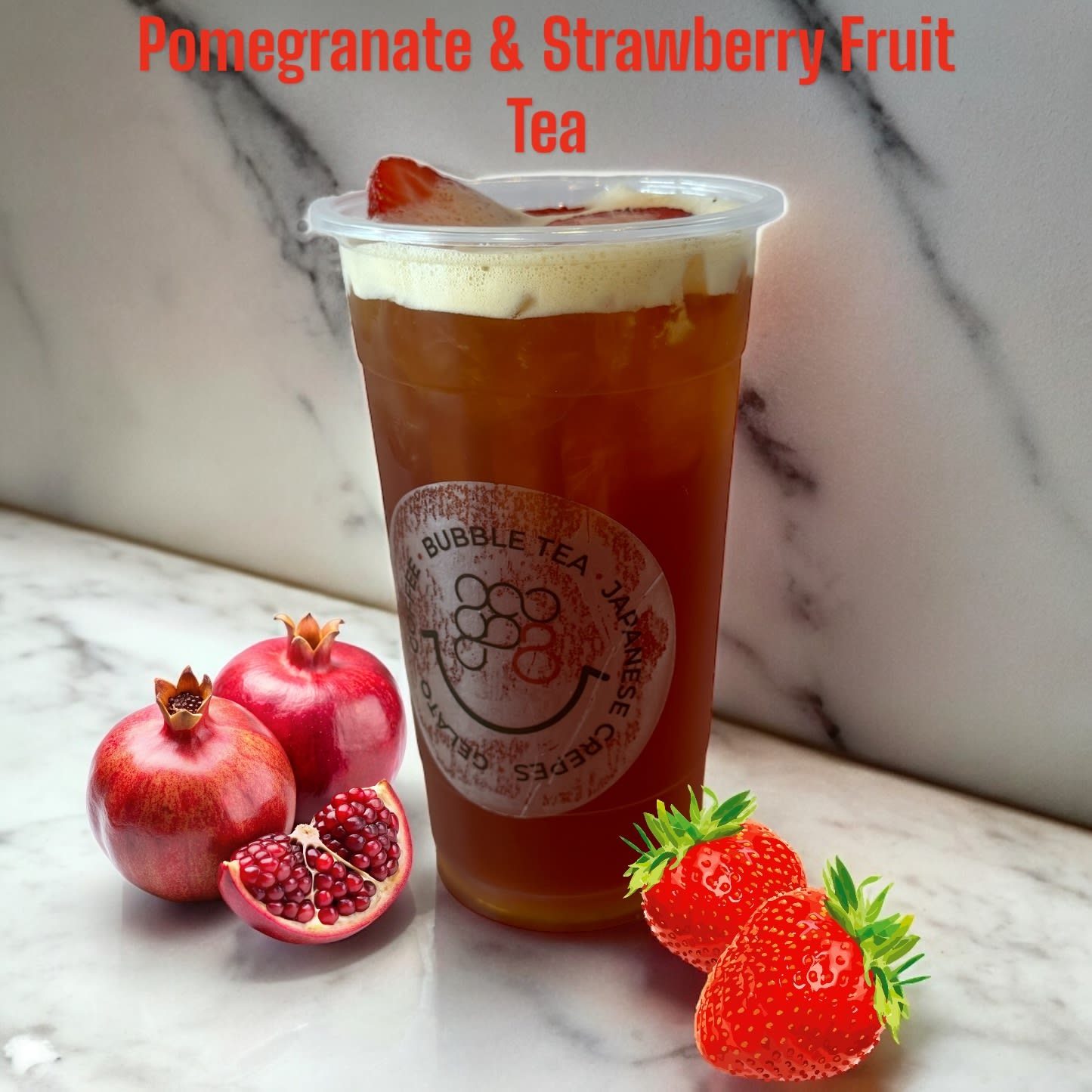 Pomegranate & Strawberry.