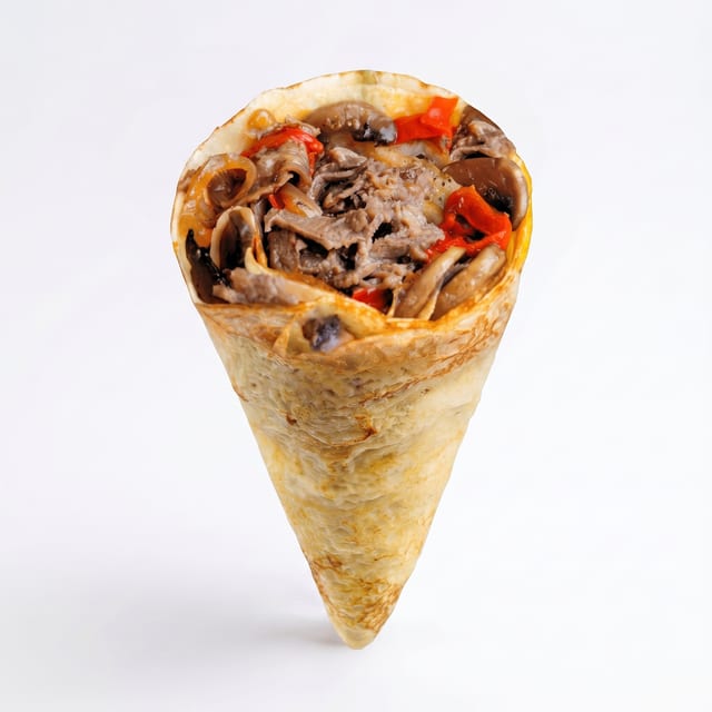 Philly Cheesesteak Crêpe.