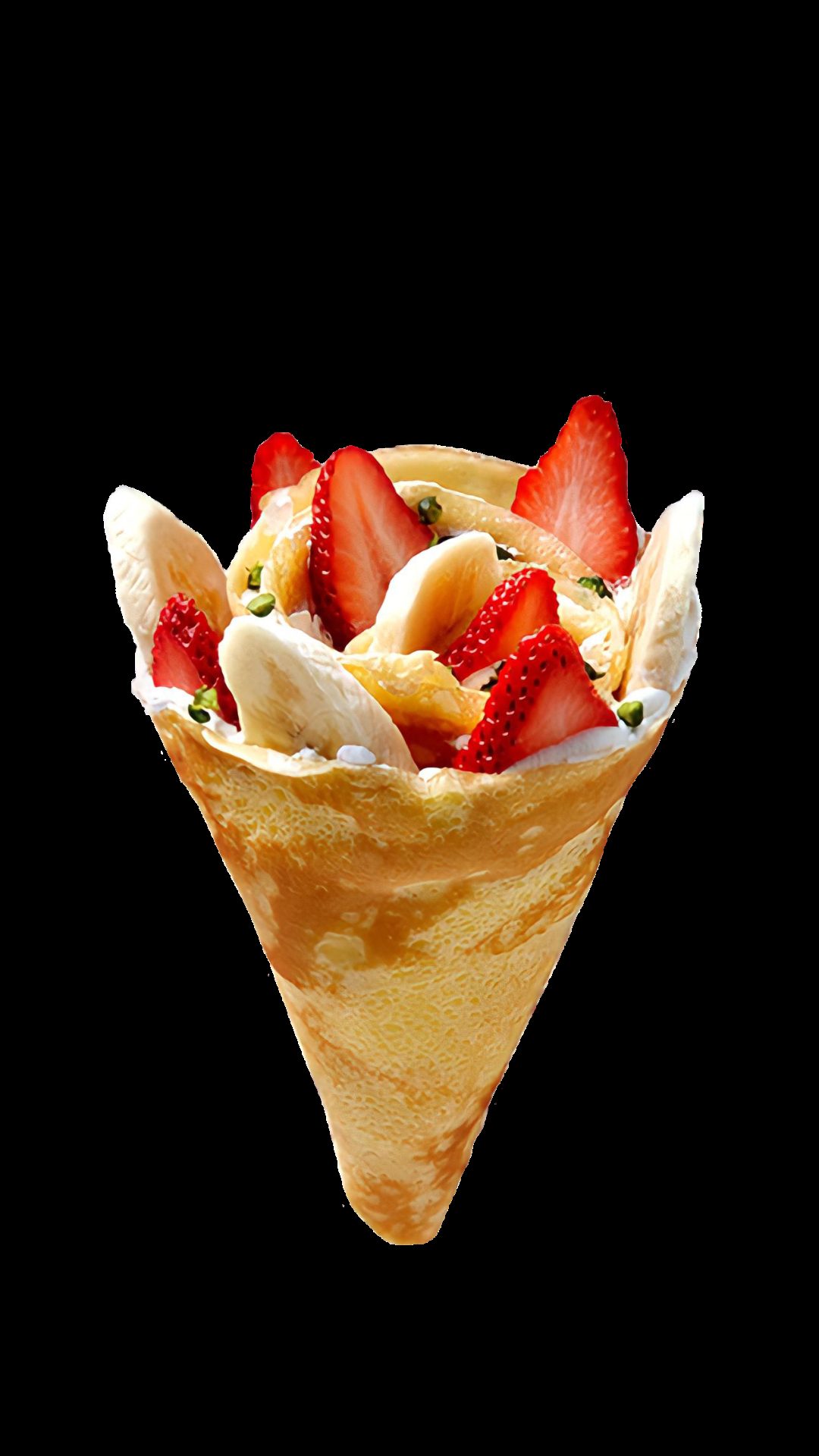 Strawberry Banana Crêpe.