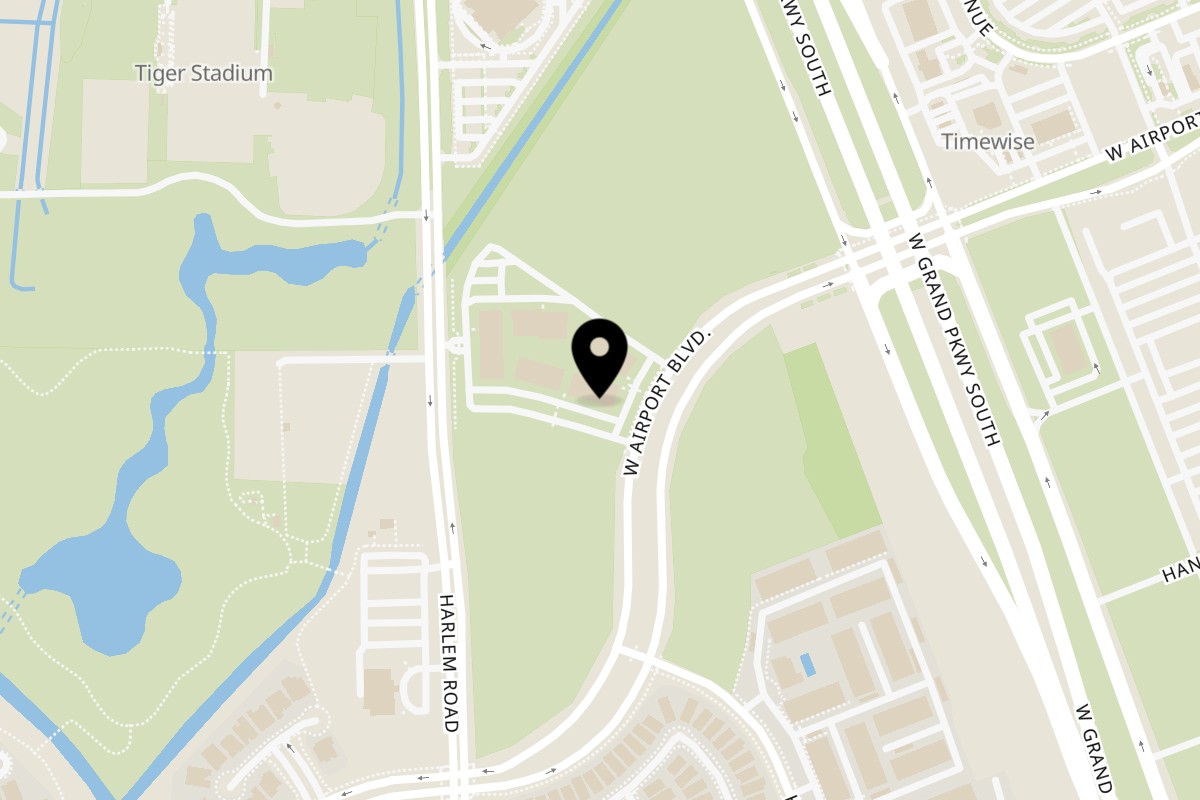 Map showing the location of Eight Turn Crepe Richmond on 18822 W Airport Blvd b Unit 400 in Richmond